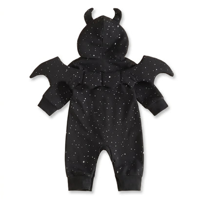 Baby Bat Costume with Horns and Wings
