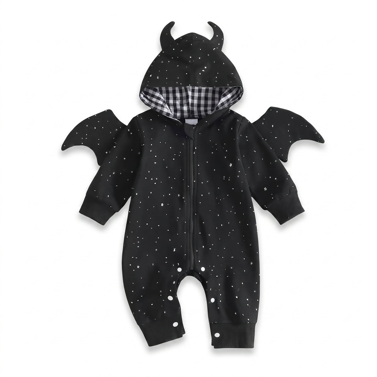 Baby Bat Costume with Horns and Wings